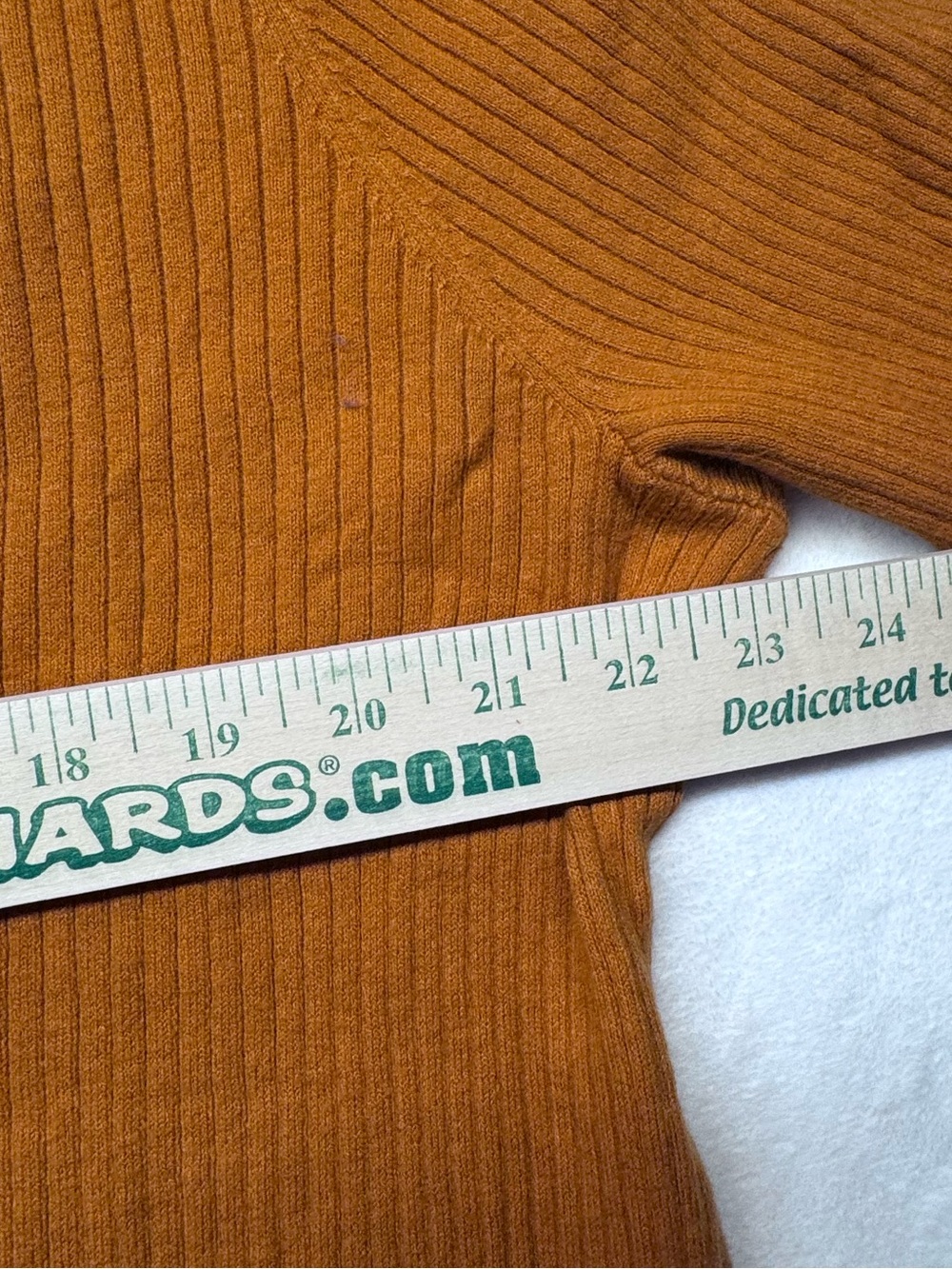 Ava & Viv Dark Orange V-Neck Pullover with Pink Trim NWOT - Picture 3 of 5